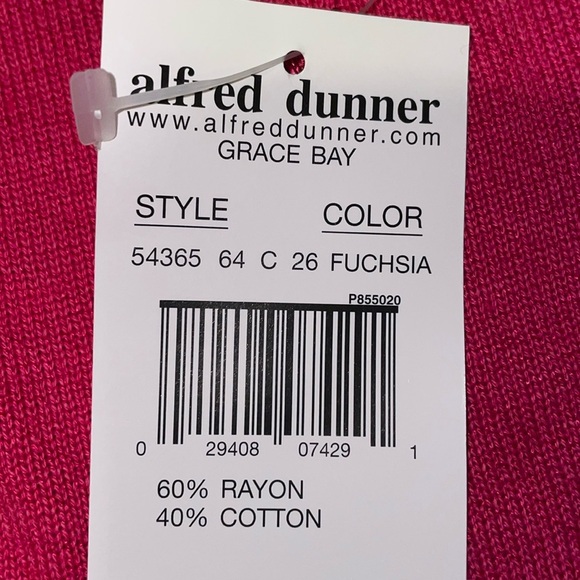 NWT Alfred Dunner Short Sleeve Floral Embroidered Sweater.  Large Petite. - Picture 7 of 12